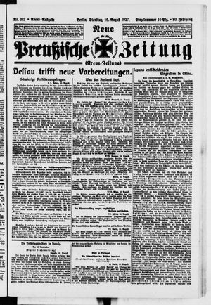 Neue preußische Zeitung vom 16.08.1927