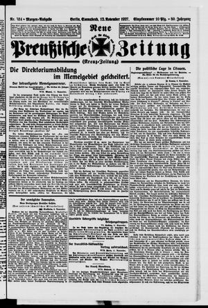 Neue preußische Zeitung vom 12.11.1927