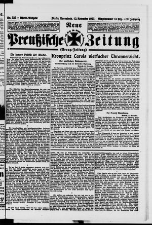 Neue preußische Zeitung vom 12.11.1927