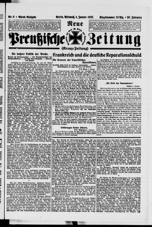 Neue preußische Zeitung vom 04.01.1928