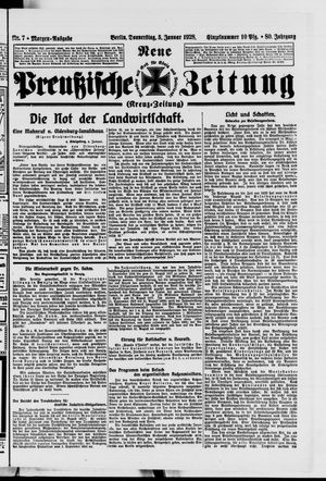 Neue preußische Zeitung vom 05.01.1928