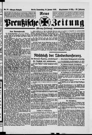 Neue preußische Zeitung vom 19.01.1928