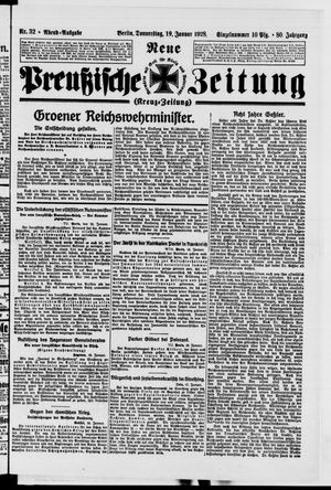 Neue preußische Zeitung vom 19.01.1928