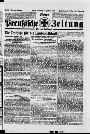 Neue preußische Zeitung vom 24.01.1928