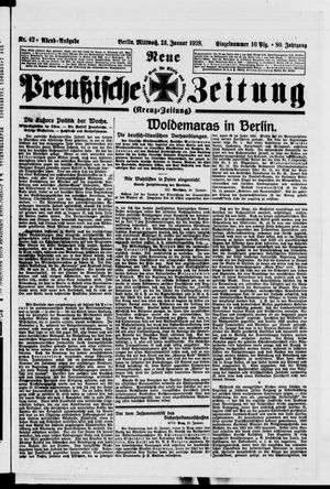 Neue preußische Zeitung vom 25.01.1928