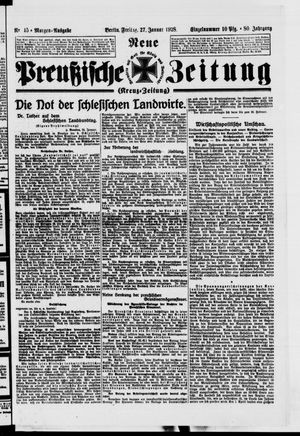 Neue preußische Zeitung vom 27.01.1928