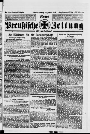 Neue preußische Zeitung vom 29.01.1928