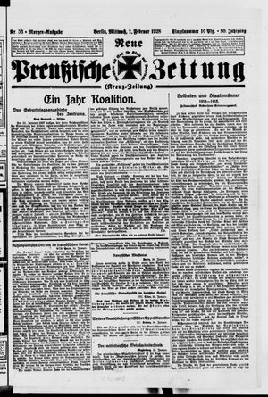 Neue preußische Zeitung vom 01.02.1928