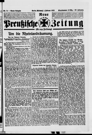 Neue preußische Zeitung vom 01.02.1928