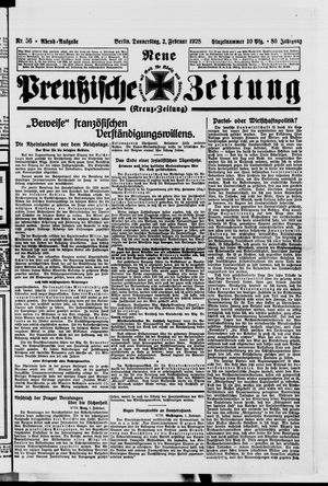 Neue preußische Zeitung on Feb 2, 1928
