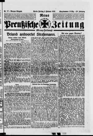 Neue preußische Zeitung vom 03.02.1928