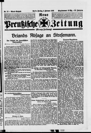 Neue preußische Zeitung vom 03.02.1928