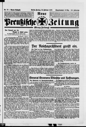 Neue preußische Zeitung vom 10.02.1928
