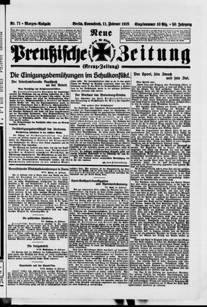 Neue preußische Zeitung vom 11.02.1928