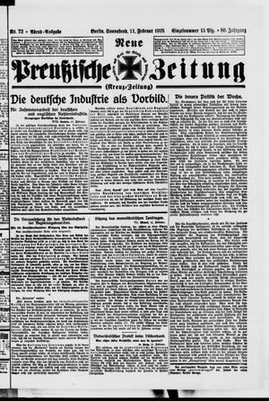 Neue preußische Zeitung vom 11.02.1928