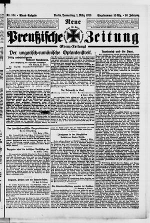 Neue preußische Zeitung vom 01.03.1928