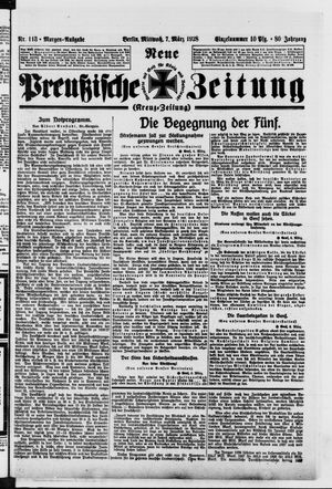 Neue preußische Zeitung vom 07.03.1928