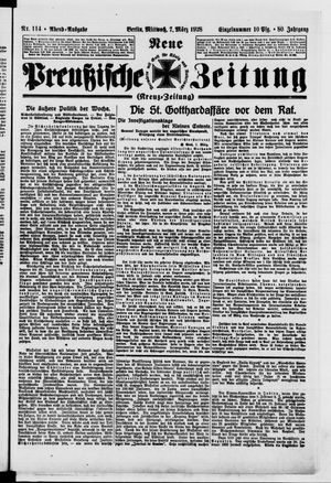 Neue preußische Zeitung vom 07.03.1928