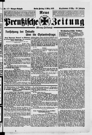 Neue preußische Zeitung vom 09.03.1928