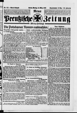 Neue preußische Zeitung vom 12.03.1928