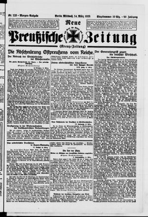 Neue preußische Zeitung vom 14.03.1928