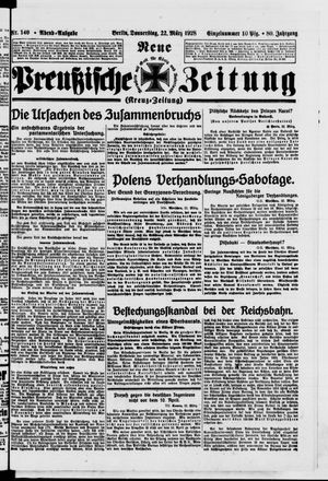 Neue preußische Zeitung vom 22.03.1928