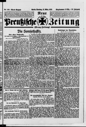 Neue preußische Zeitung vom 27.03.1928