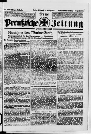 Neue preußische Zeitung vom 28.03.1928