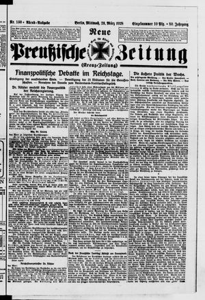 Neue preußische Zeitung vom 28.03.1928