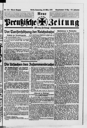 Neue preußische Zeitung vom 29.03.1928