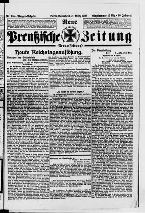 Neue preußische Zeitung vom 31.03.1928