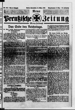 Neue preußische Zeitung vom 31.03.1928