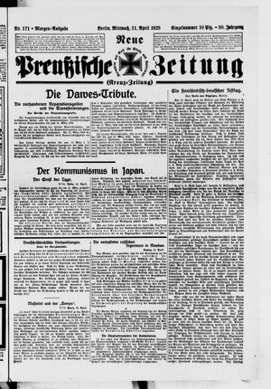 Neue preußische Zeitung vom 11.04.1928