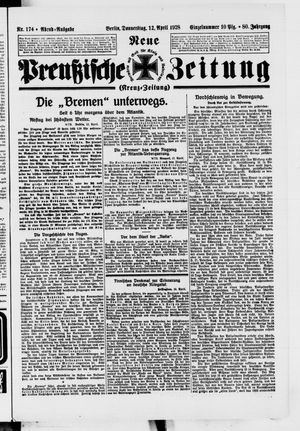 Neue preußische Zeitung vom 12.04.1928