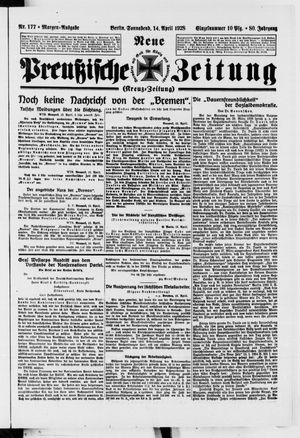 Neue preußische Zeitung vom 14.04.1928