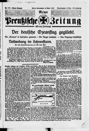 Neue preußische Zeitung vom 14.04.1928