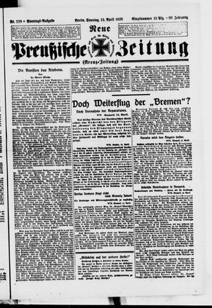 Neue preußische Zeitung vom 15.04.1928