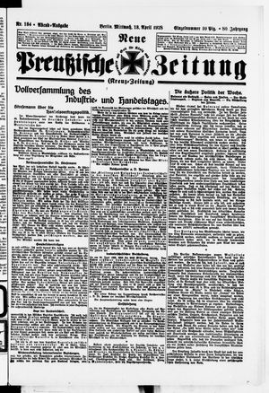 Neue preußische Zeitung vom 18.04.1928