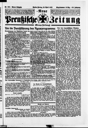 Neue preußische Zeitung vom 20.04.1928