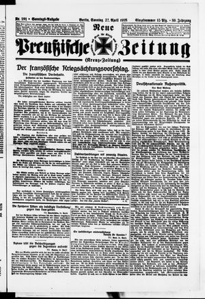Neue preußische Zeitung vom 22.04.1928