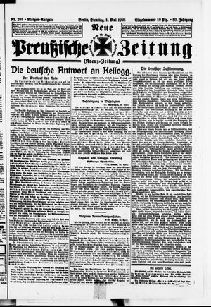 Neue preußische Zeitung vom 01.05.1928