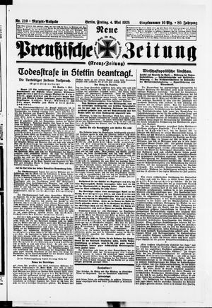 Neue preußische Zeitung vom 04.05.1928