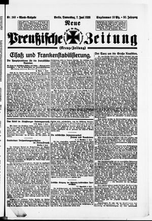 Neue preußische Zeitung vom 07.06.1928