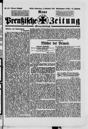 Neue preußische Zeitung vom 06.09.1928