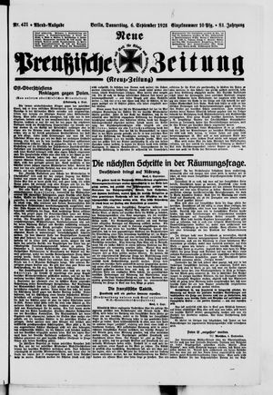 Neue preußische Zeitung vom 06.09.1928