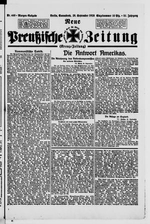 Neue preußische Zeitung vom 29.09.1928