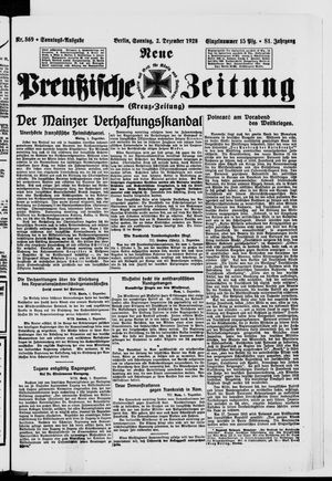 Neue preußische Zeitung vom 02.12.1928