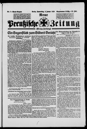 Neue preußische Zeitung vom 03.01.1929