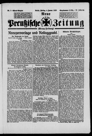Neue preußische Zeitung vom 04.01.1929