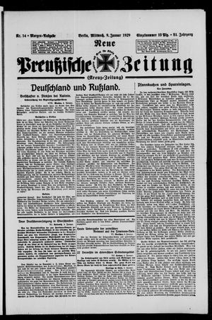 Neue preußische Zeitung vom 09.01.1929